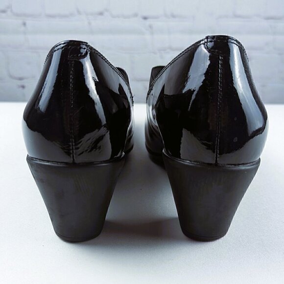 Easy Spirit Black Patent Leather Heels 6.5M - Picture 6 of 11